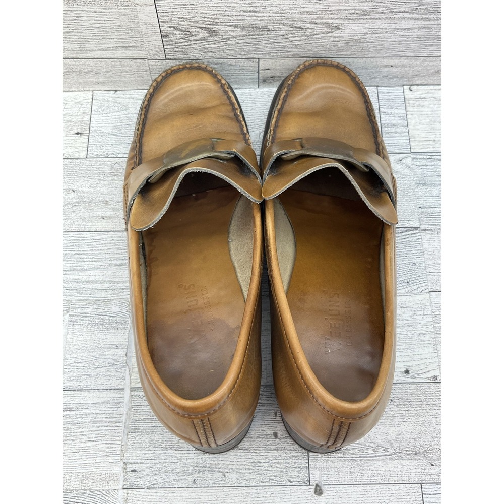 Vintage Bass Weejuns Shoes Women Size 7.5M Leather Loafers Slip On Penny Moc 90s - Picture 8 of 11